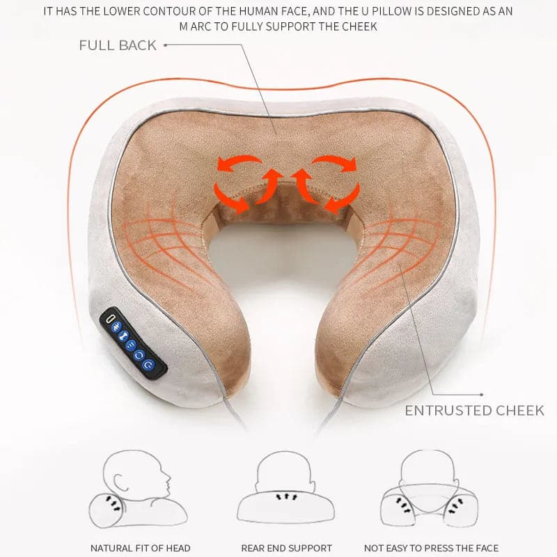 Serenity Plus: Portable Neck Massager Pillow